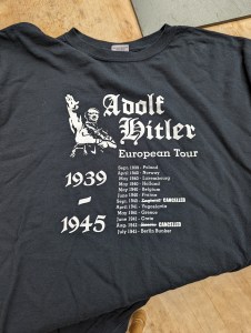 Picture of a hitler european tour t-shirt